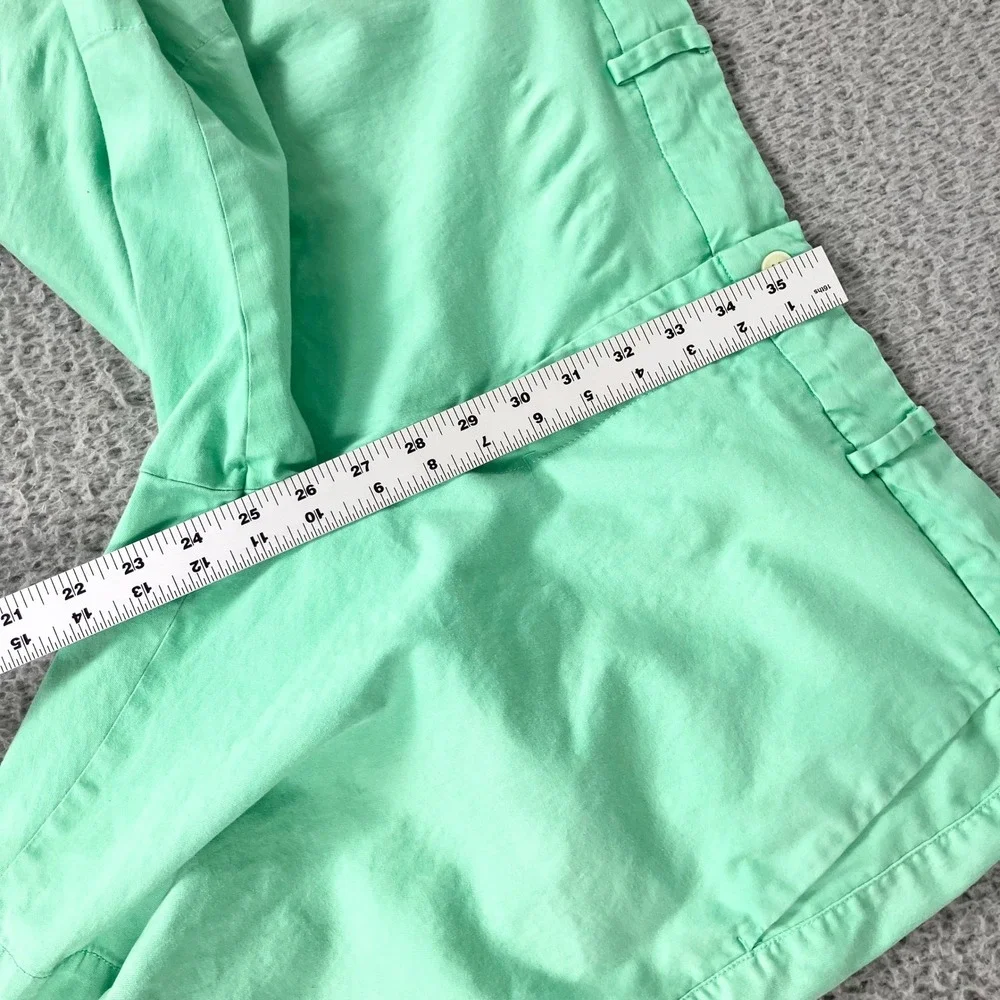 B. Draddy Shorts Mens 38 Green Chino Flat Front Golf Cotton Stretch